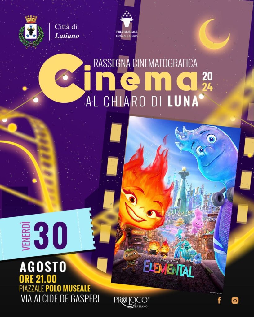 Cinema al chiaro di luna – Appuntamento venerdì 30 agosto 2024