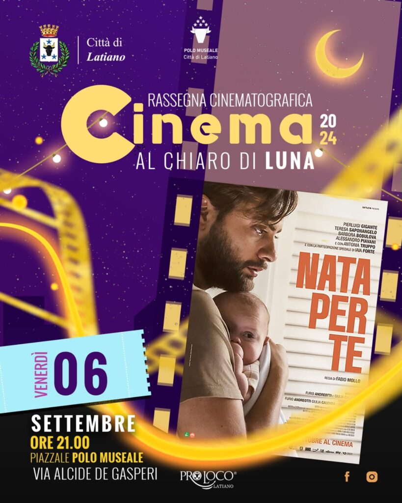 Cinema al chiaro di luna – Appuntamento venerdì 6 settembre 2024