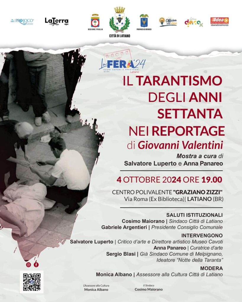 Mostra fotografica “Il tarantismo degli anni Settanta nei reportage di Giovanni Valentini”