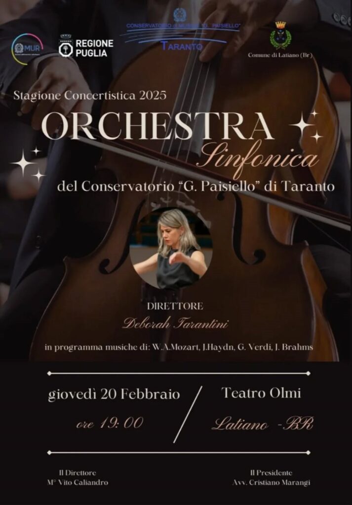 Concerto dell’orchestra sinfonica “G. Paisiello” di Taranto